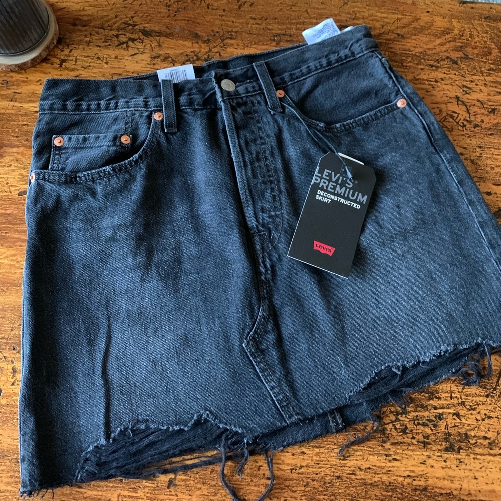 Levi’s Premium Deconstructed Denim Skirt - NWT